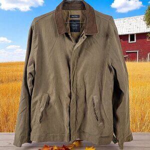 Nautica Men’s XXL Barn Jacket | Corduroy Collar | Classic Field Style